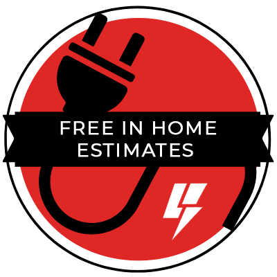 free in home estimates badge